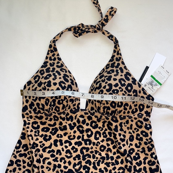 Salt + Cove Juniors' Animal-Print Halter Tankini Top Sz LARGE - Picture 9 of 10